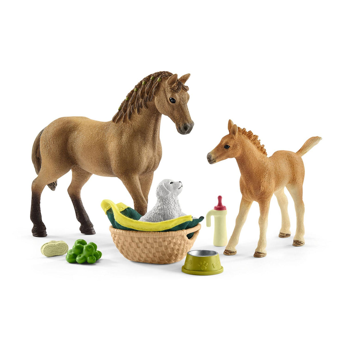 Schleich HORSE CLUB Babydieren Verzorgingsset 42432