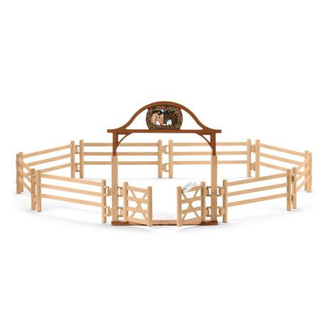 Schleich horse club omheining voor paarden met poort 42434