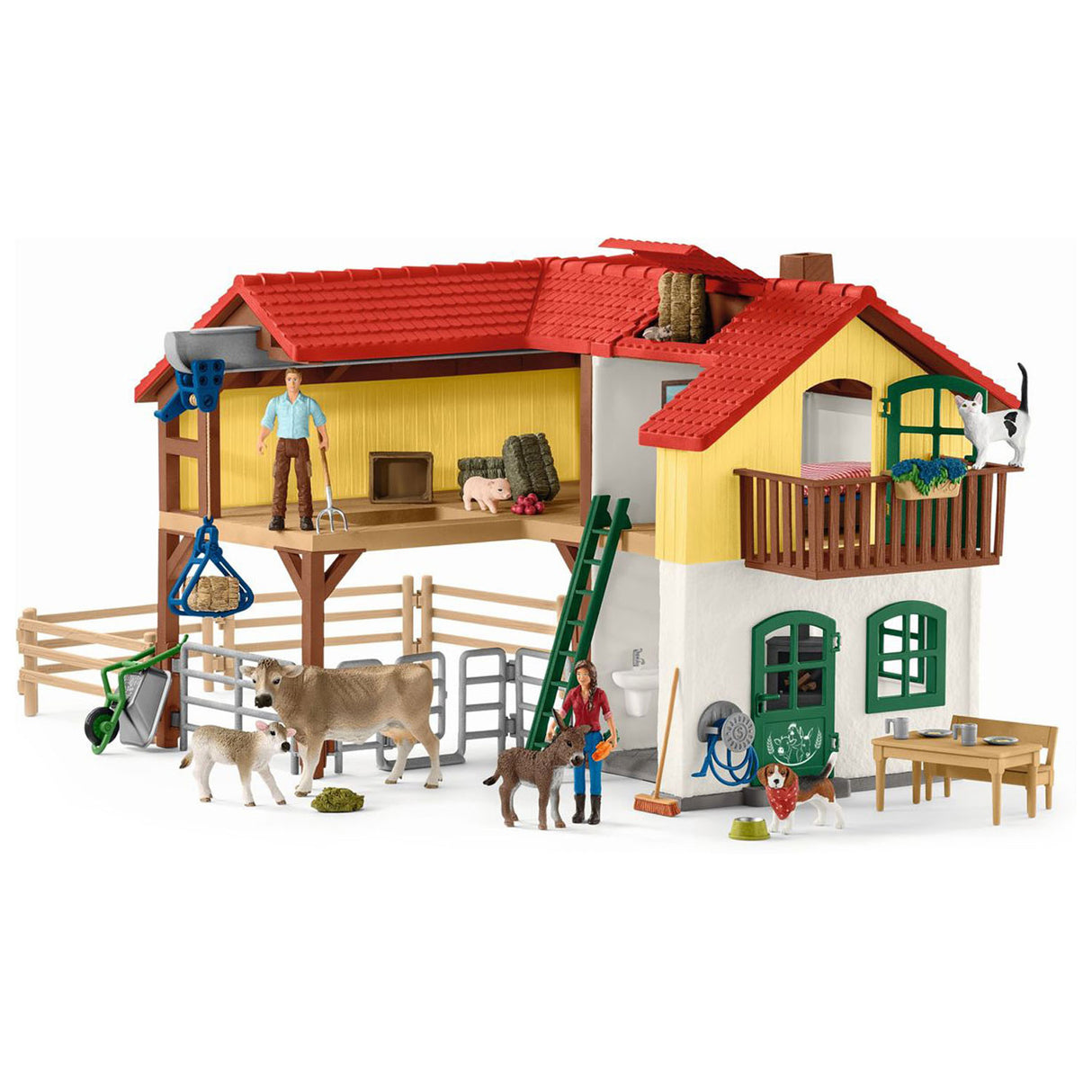 Schleich FARM WORLD Boerderij met Stal en Dieren 42407