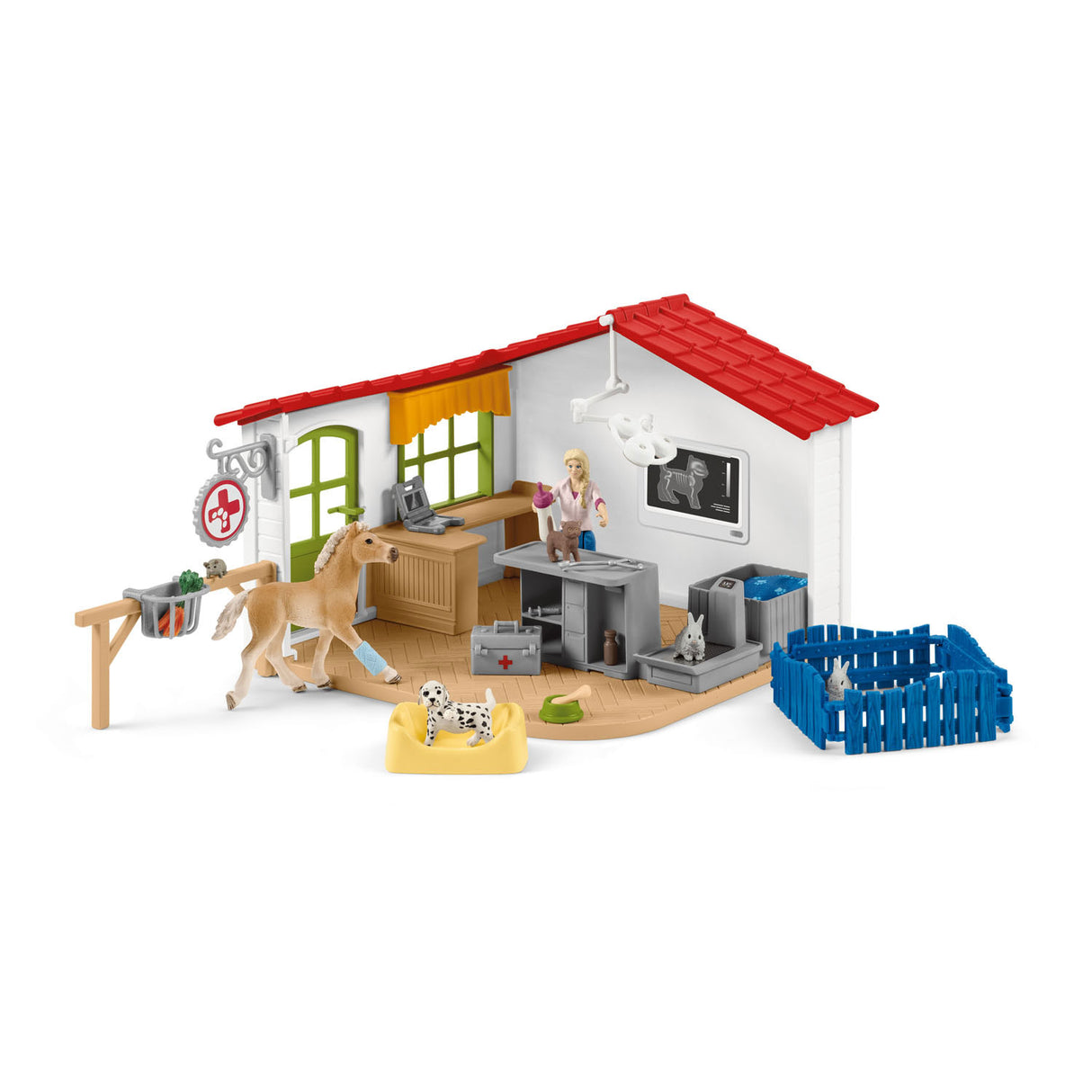 Schleich FARM WORLD Dierenartspraktijk met Dieren 42502