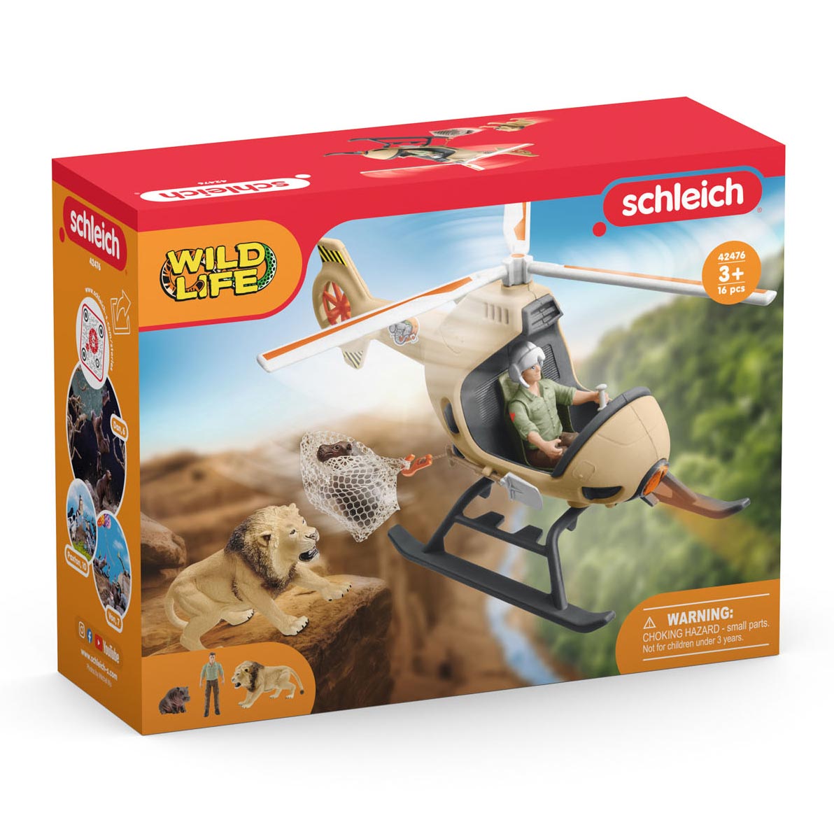 Schleich WILD LIFE Reddingshelikopter voor Dieren 42476