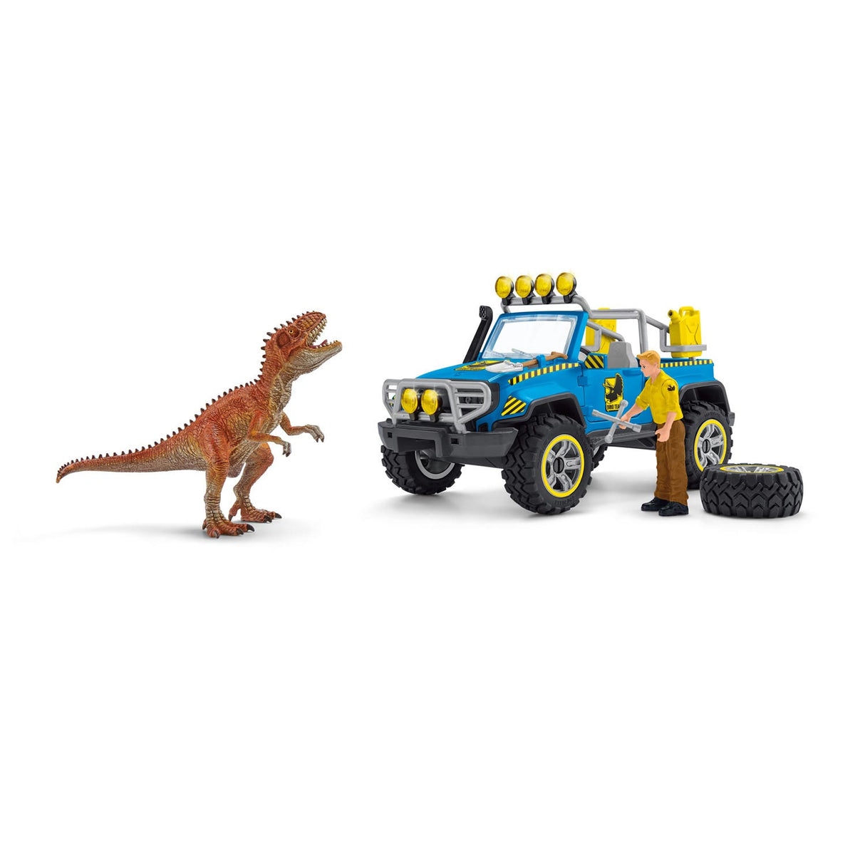 Schleich dinosaurs off-road voertuig met dino wachtpost 41464