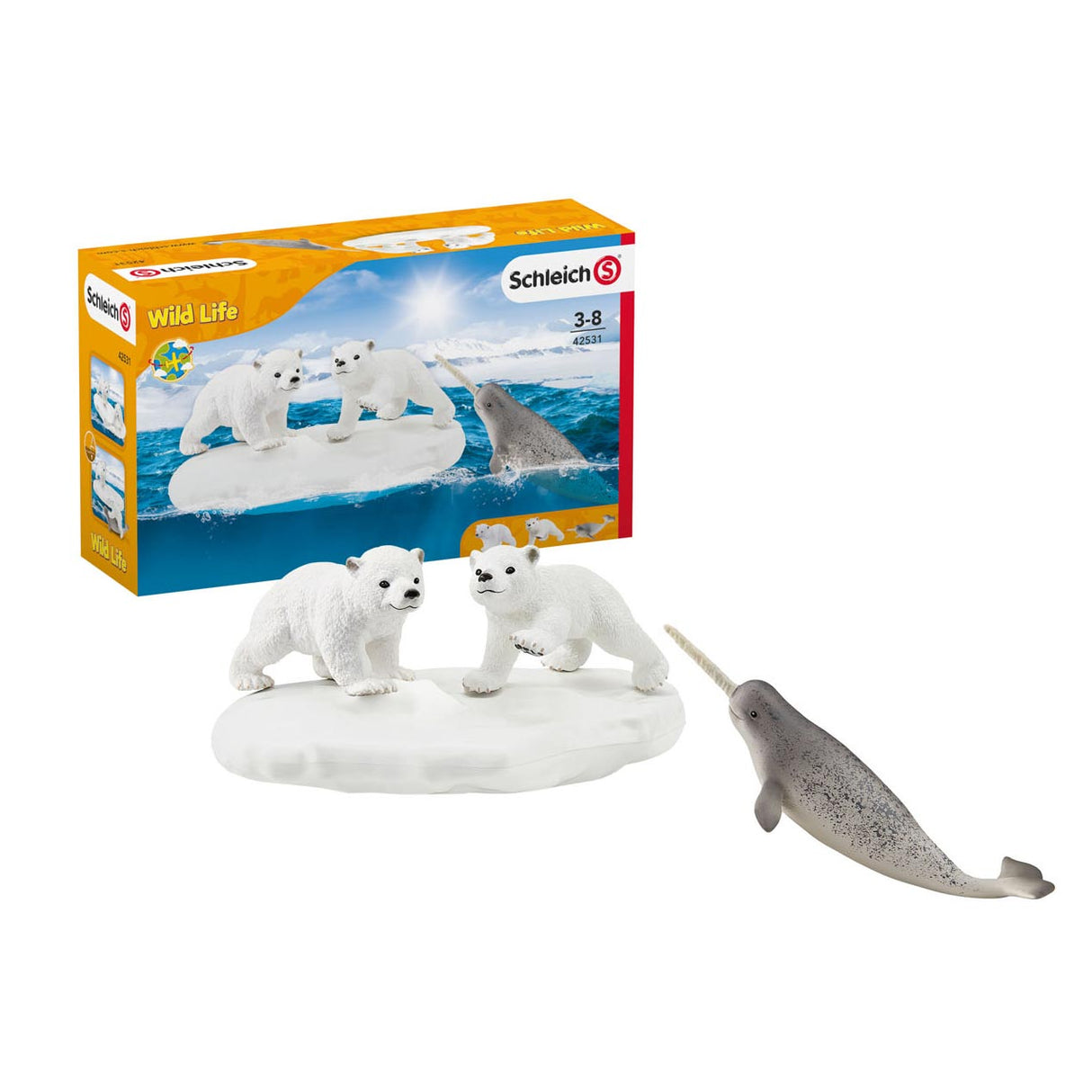 Schleich Wild Life IJsberen glijfeestje