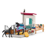 Schleich HORSE CLUB Paardenbox met merrie en veulen 42611