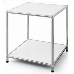Bijzettafel floordirekt concept epure wit 400 mm x 400 mm x 460 mm