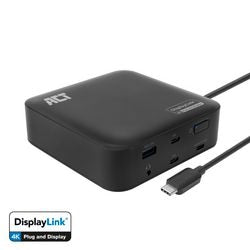 Dockingstation act ac7150 zwart usb-c