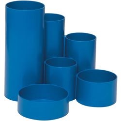 Pennenbak maul kunststof blauw