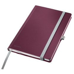 Leitz schrijfblok style a5 geruit harde kaft niet geperforeerd rood
