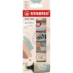 Stabilo tekstmarker boss mini 07 06-31 kleurenassortiment beitelpunt 5 mm 6 stuk