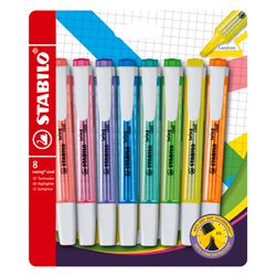 Stabilo tekstmarker swing cool 275 8-3 kleurenassortiment breed beitel 8 stuks
