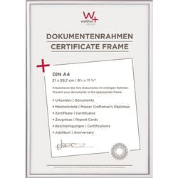 Walther new lifestyle - kunststof lijst - fotoformaat 21x29,7 cm (din a4) - zilver