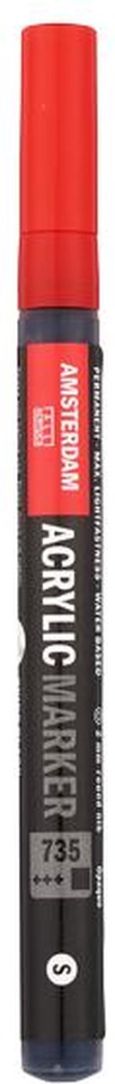 Talens amsterdam markers 2 mm oxydzwart 735
