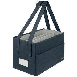 Leitz stoffen compacte hot desking opbergtas - fluweel grijs
