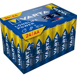 Batterijen varta longlife power aa 24 stuks