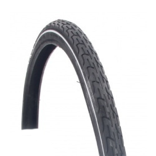 Buitenband 28x1 1 2 deli zwart+ witte bies 40-635