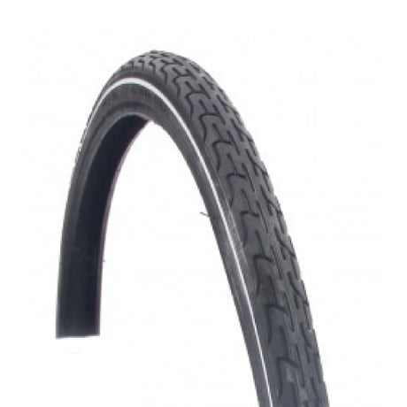 Buitenband 28x1 1 2 deli zwart+ witte bies 40-635