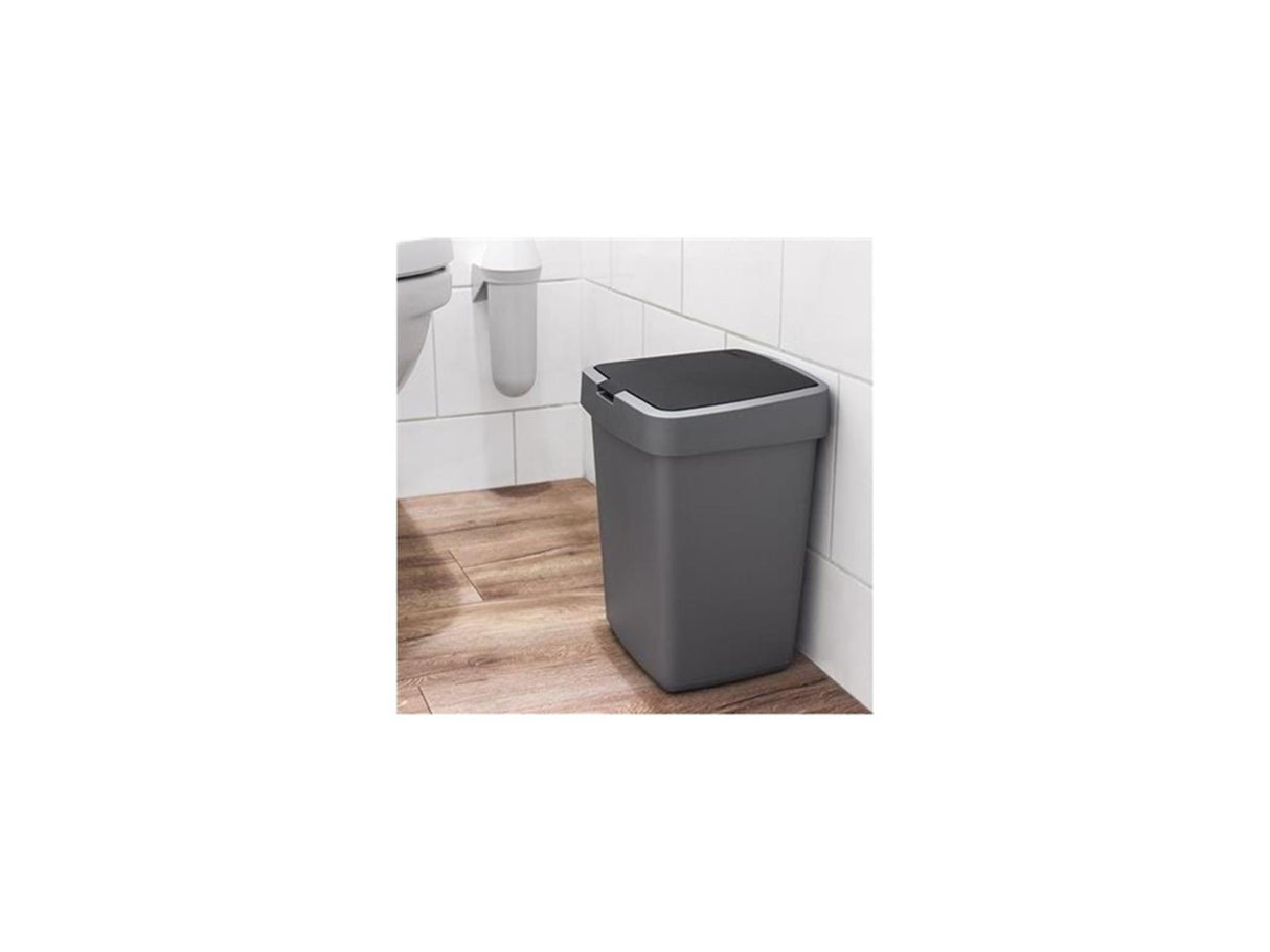 Sunware delta afvalbak 10lt grijs zwart