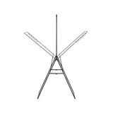 Brabantia hangon droogrek 25m met stang zwart staal