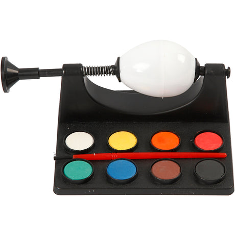Creativ company paaseieren beschilderen verfmolen - hobby set - inclusief 8 kleuren waterverf - pasen
