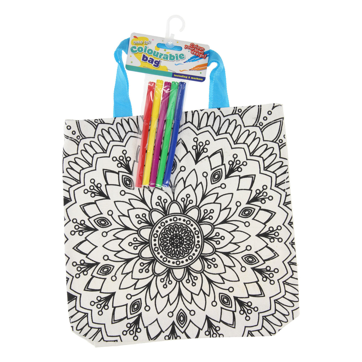 Kleur je eigen Tas Mandala Rozen