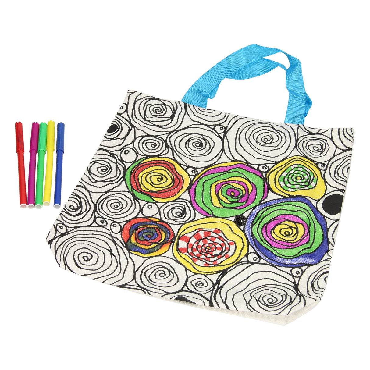 Kleur je eigen Tas Mandala Rozen