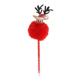 Balpen Kerst met Pompom, 25cm