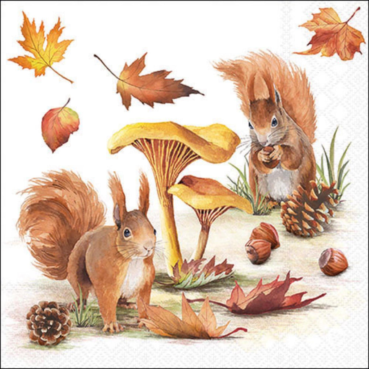 Ambiente servetten 33cm squirrels go nuts fsc mix