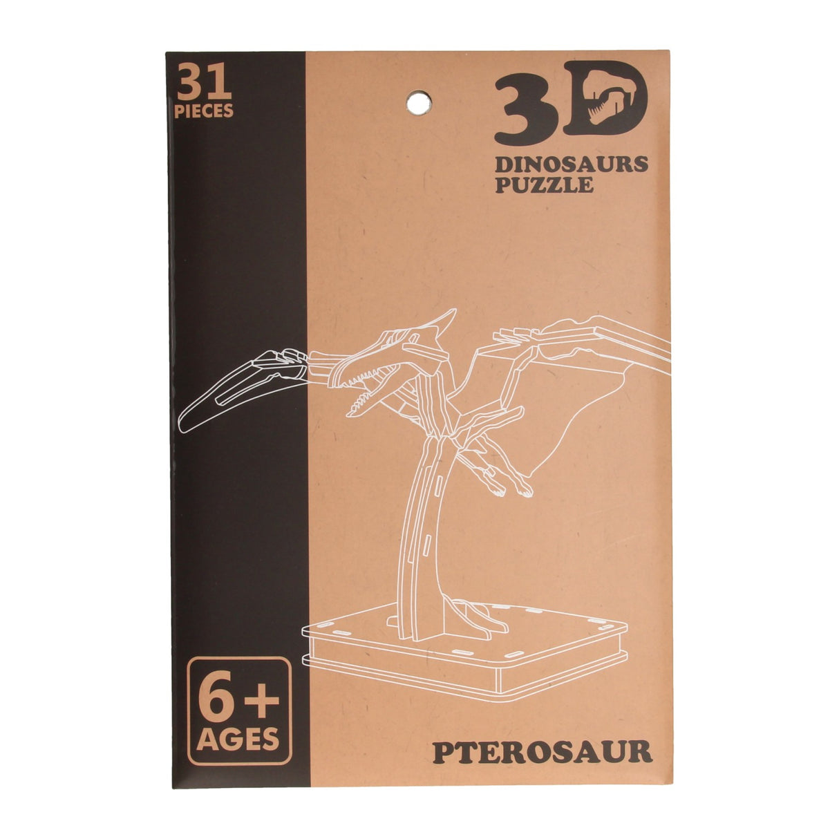 Houten 3d puzzel dinosaurus