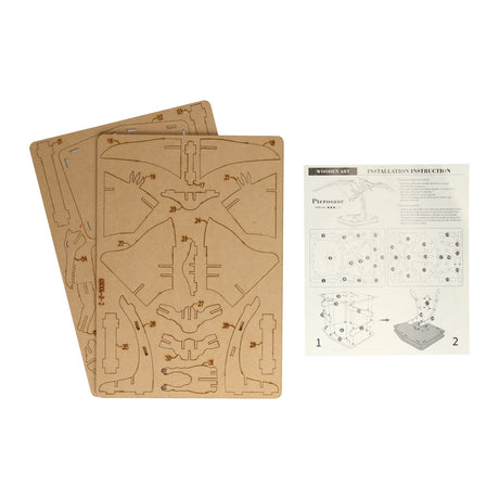 Houten 3d puzzel dinosaurus