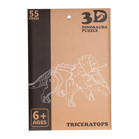 Houten 3d puzzel dinosaurus
