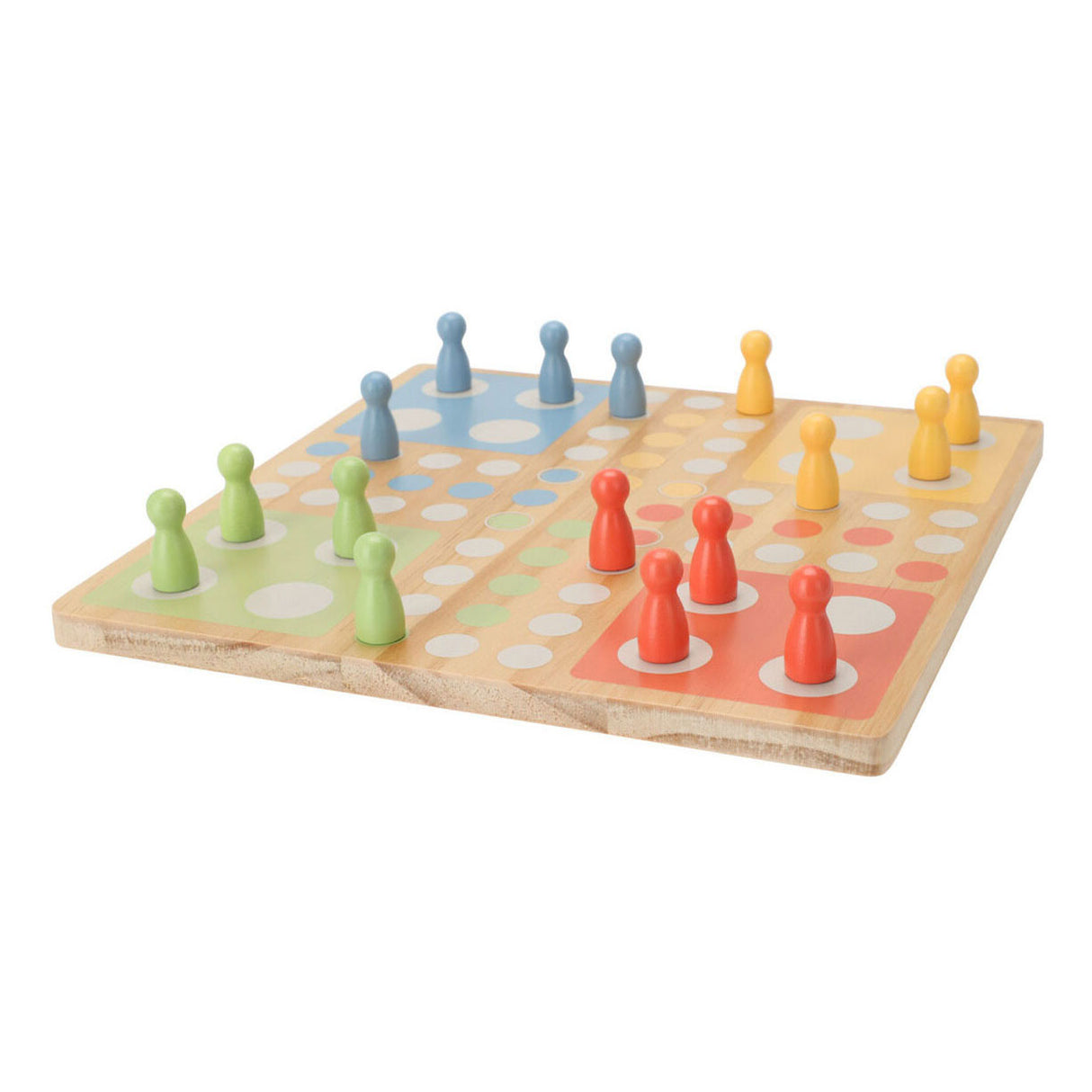 Houten bordspel ludo