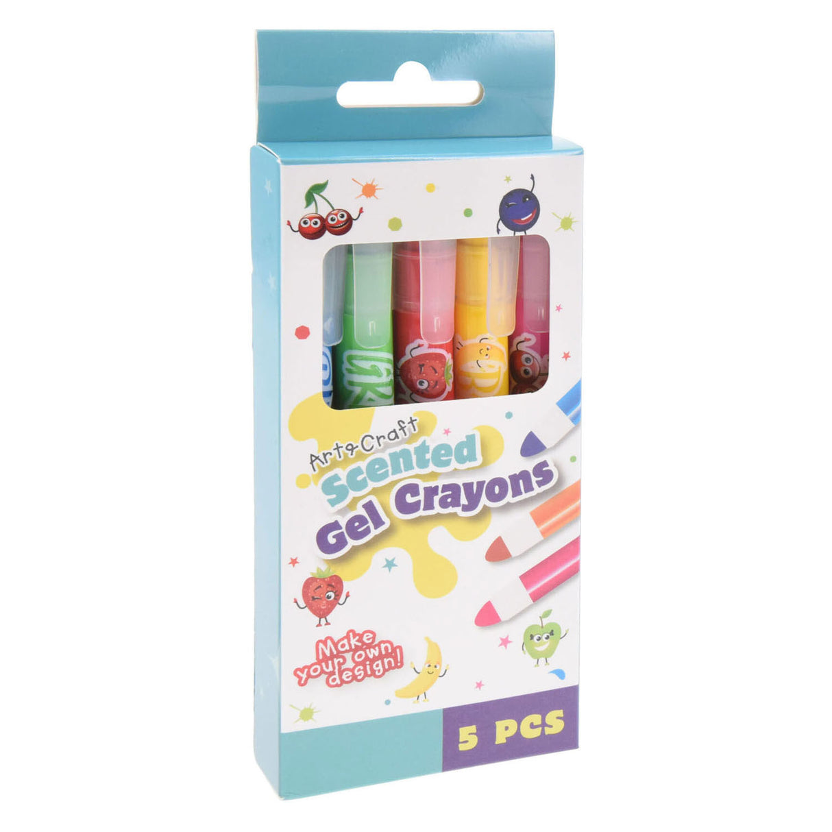 Gelpen Stiften met Fruitgeur, 5st.