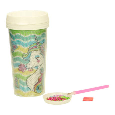 Koopman maak je eigen drinkbeker diamond painting