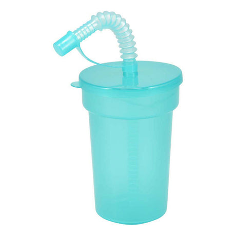 Koopman gekleurde drinkbekers speelgoed met rietje - set van 6 kunststof bekers.