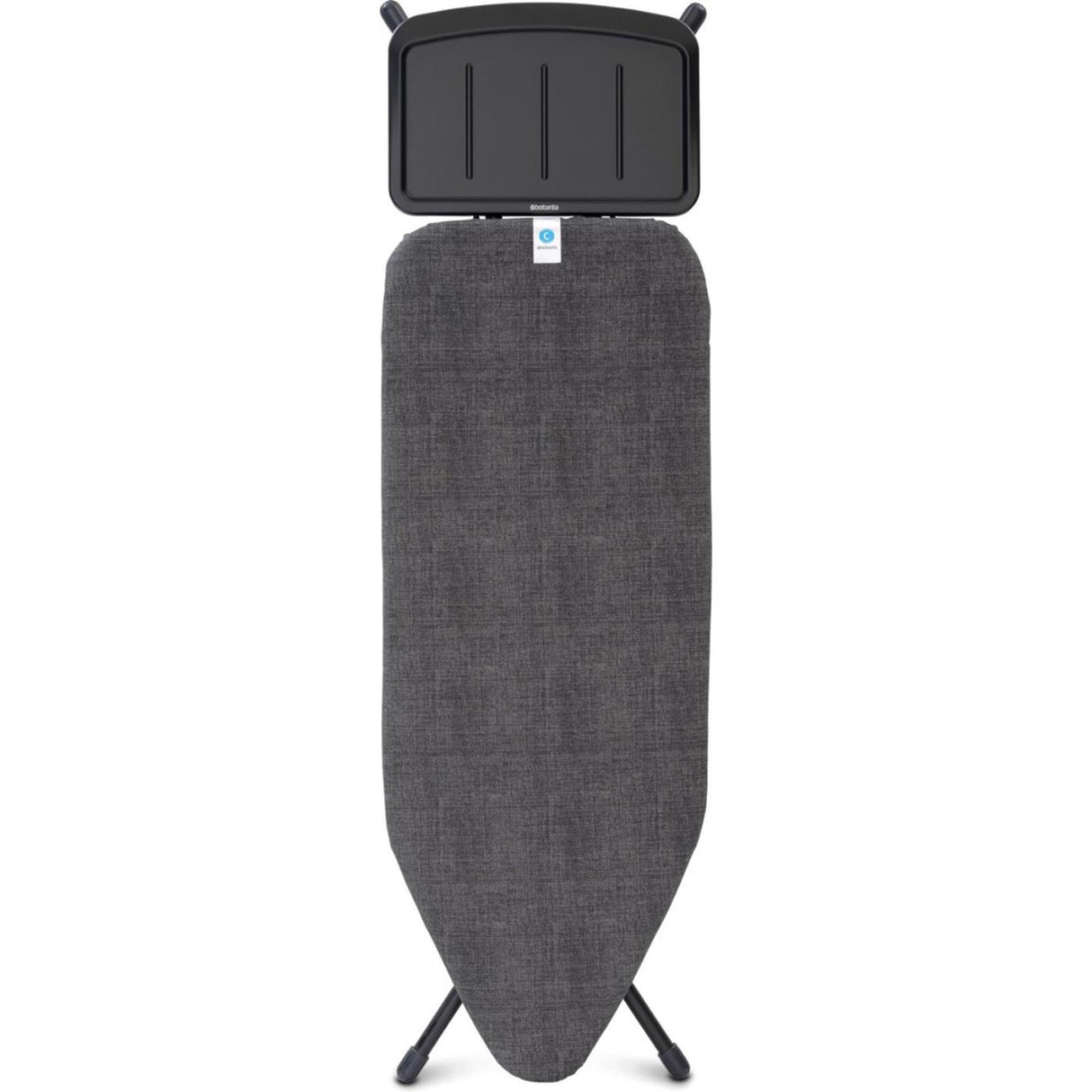 Brabantia strijkplank denim black c 124x45cm met stoomunithouder