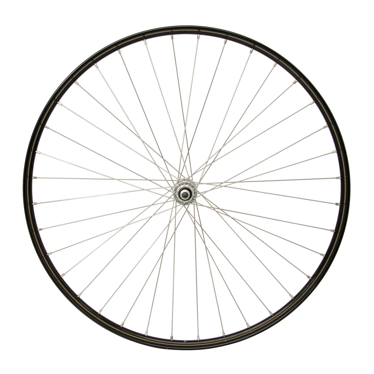 Cordo voorwiel 28 1 2 22-635 rvs spaak zwart