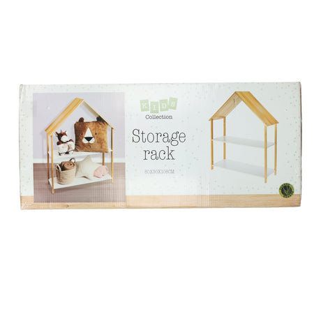 Opbergrek kinderkamer in huisvorm