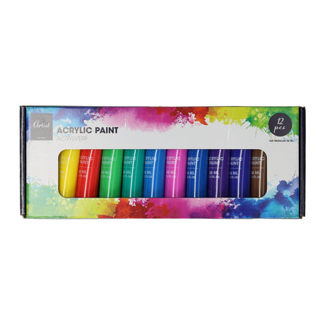 Acrylverfset 12 kleuren - 36ml