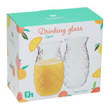 Set drinkglasen in ananasvorm 525ml - 2st.