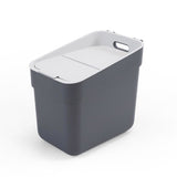 Curver ready to collect prullenbak - 20 liter - donkergrijs lichtgrijs