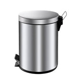 Eko v-part - pedaalemmer 5 liter - stainless steel - mat rvs - prullenbak