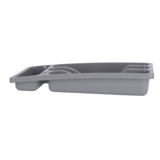 Curver bestekbak 4 vakken s - 33x20x6 cm - lichtgrijs