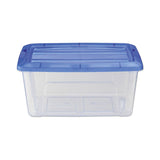 Iris topbox 15l 39x29x18.6 cm blauw | 2 stuks
