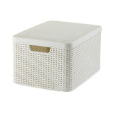 Curver style opbergmand met deksel 30l wit