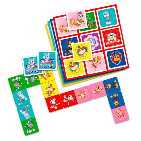 Tactic paw patrol 3-in-1 spellenverzameling – kaartspel - lotto – domino – memo - kinderspel vanaf 4 jaar