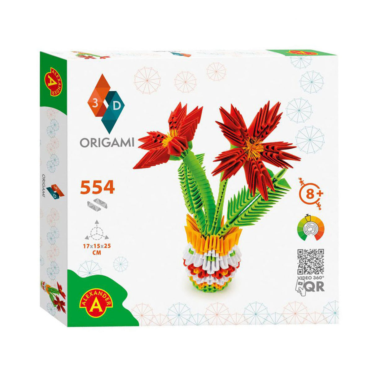 Selecta origami 3d - bloemenvaas, 554dlg.