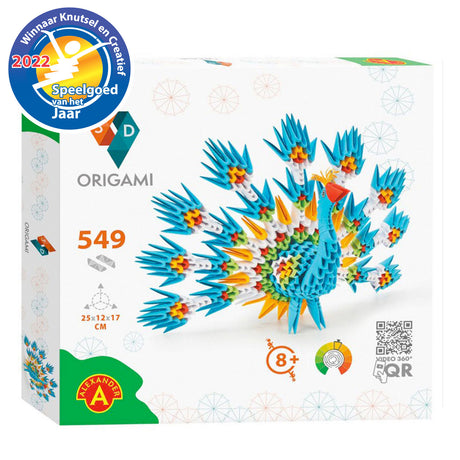 Alexander toys origami 3d - pauw, 549dlg.