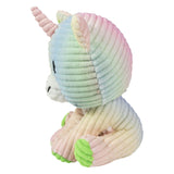Lumo stars knuffel velvet - eenhoorn rainbow, 15cm