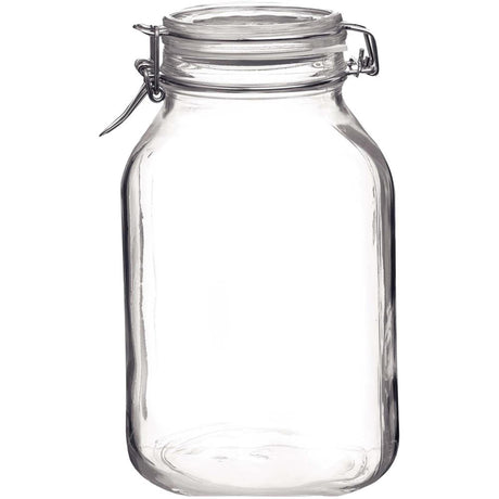 Rocco bormioli klempot vierkant 1,5ltr fido pak a 6 st.