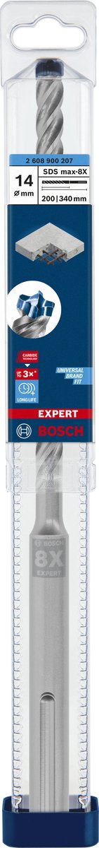Bosch expert sds max-8x hamerboor 14 x 200 x 340 mm